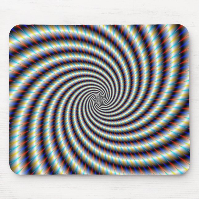 Psychedelic Swirl Mouse Mat (Front)