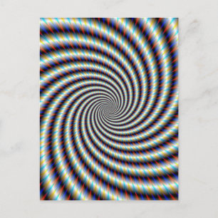 Psychedelic Swirl Postcard