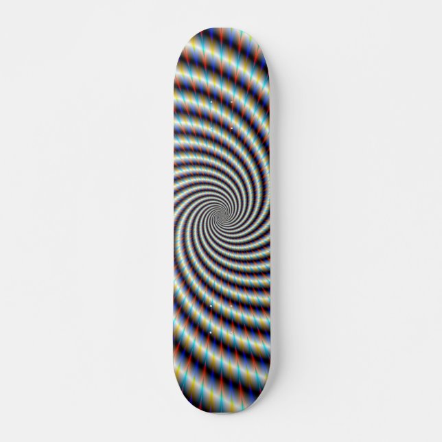 Psychedelic Swirl Skateboard (Front)