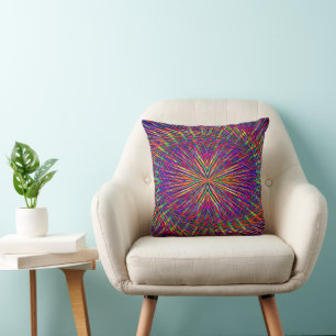 Psychedelic swirling Star...... Cushion