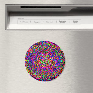 Psychedelic swirling Star...... Magnet