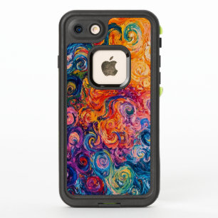 Psychedelic Swirls Oil Painting