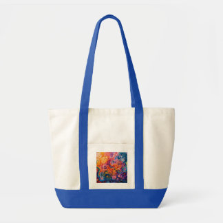 Psychedelic Swirls Oil Painting Tote Bag