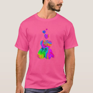 Psychedelic Teddy Bear Trippy Colourful Teddy with T-Shirt