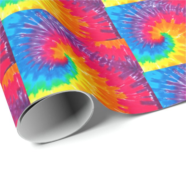 psychedelic tie dye abstract wrapping paper (Roll Corner)