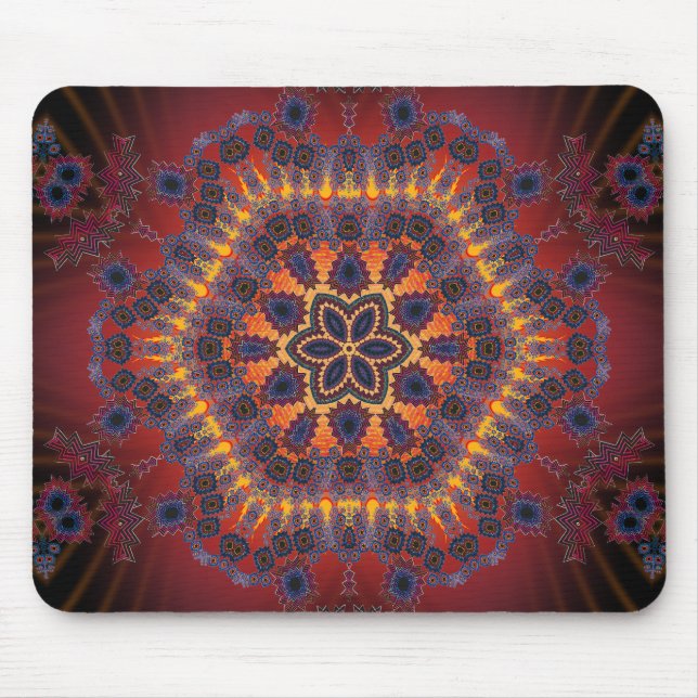 Psychedelic Tie-Dye Artwork: Mouse Mat (Front)