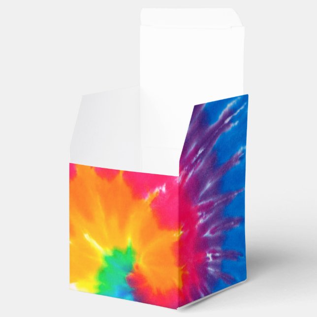 Psychedelic Tie-Dye Design Favour Box (Opened)