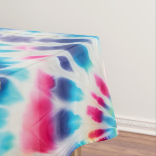 Psychedelic Tie Dye Groovy Retro Tablecloth