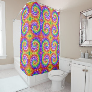 Psychedelic Tie Dye Home Decor Shower Curtain