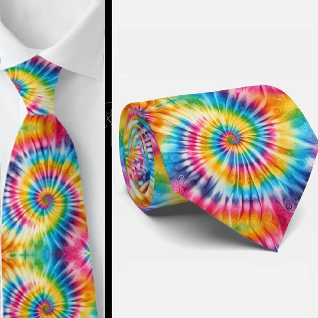 Psychedelic Tie-Dye Pattern Tie (Creator Uploaded)