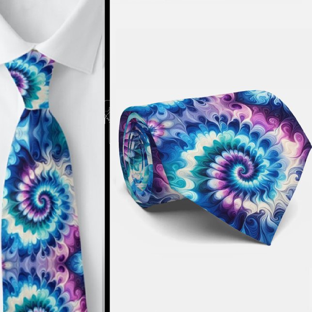 Psychedelic Tie-Dye Pattern Tie (Creator Uploaded)