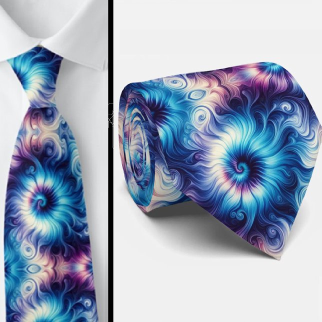 Psychedelic Tie-Dye Pattern Tie (Creator Uploaded)