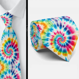 Psychedelic Tie-Dye Pattern Tie