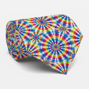 Psychedelic Tie-Dye Pattern Tie