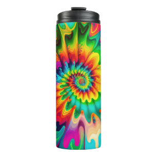 Psychedelic Tie Dye Retro Surreal Thermal Tumbler