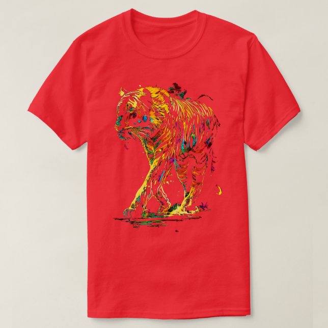 Psychedelic Tiger T-Shirt (Design Front)