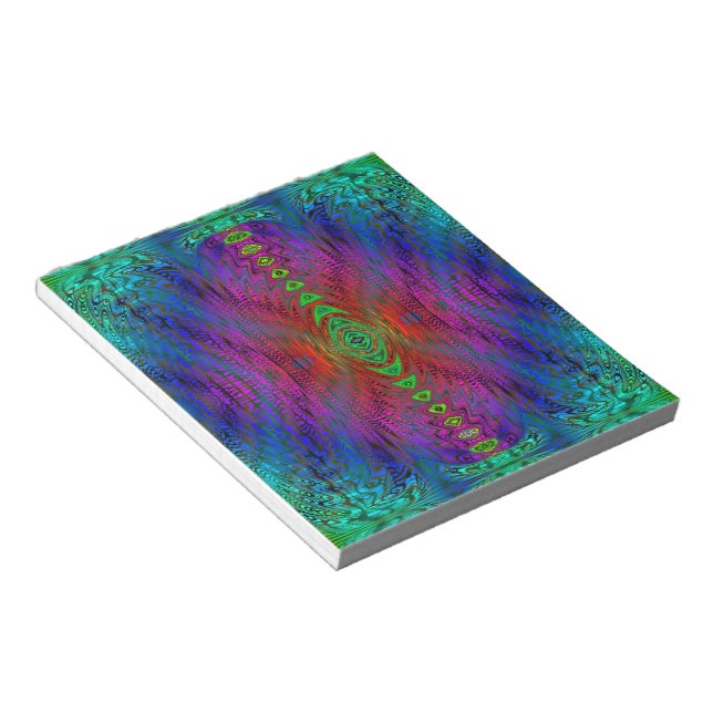 Psychedelic Time Warp by SD. Kelley Notepad (Angled)