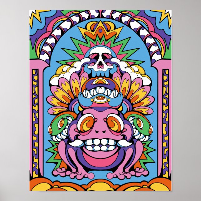 Psychedelic Totem  Poster (Front)