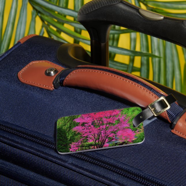 Psychedelic Tree Luggage Tag (Front Insitu 3)