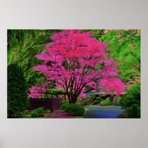 Psychedelic Tree Poster