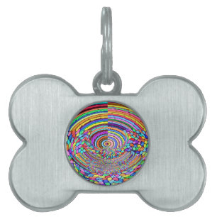 Psychedelic Trip Pet ID Tag