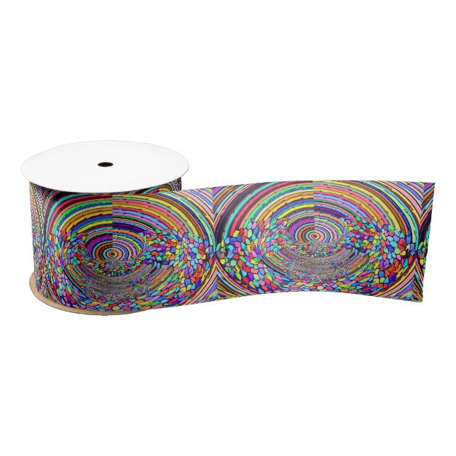Psychedelic Trip Satin Ribbon (Spool)