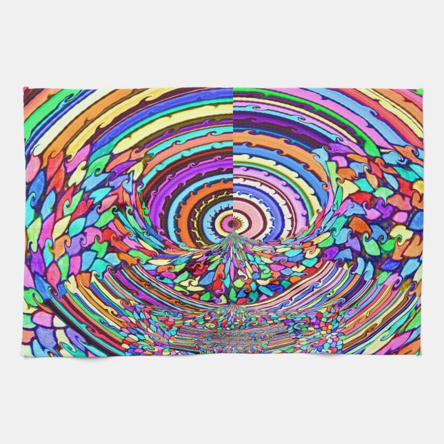 Psychedelic Trip Tea Towel (Horizontal)