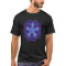 .Psychedelic Trippy Hexagon Star Indigo Mandala - 