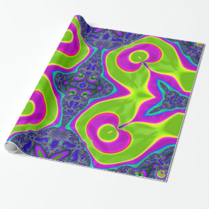 Psychedelic Trippy Pattern Wrapping Paper
