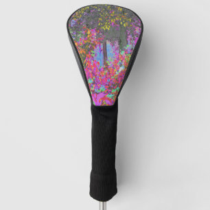 Psychedelic Tropical Festival Garden Sunrise Golf Head Cover