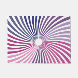 Psychedelic Twirl Op art Doormat