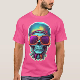 Psychedelic Ufo Multicolored Alien Trippy Alien T-Shirt