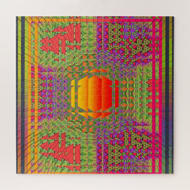 Psychedelic Vibration Jigsaw Puzzle (Horizontal)