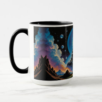 Psychedelic Vintage Sci-fi Mug