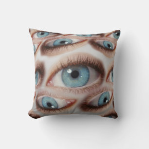 Psychedelic Vision: Abstract Eye Illusion Cushion