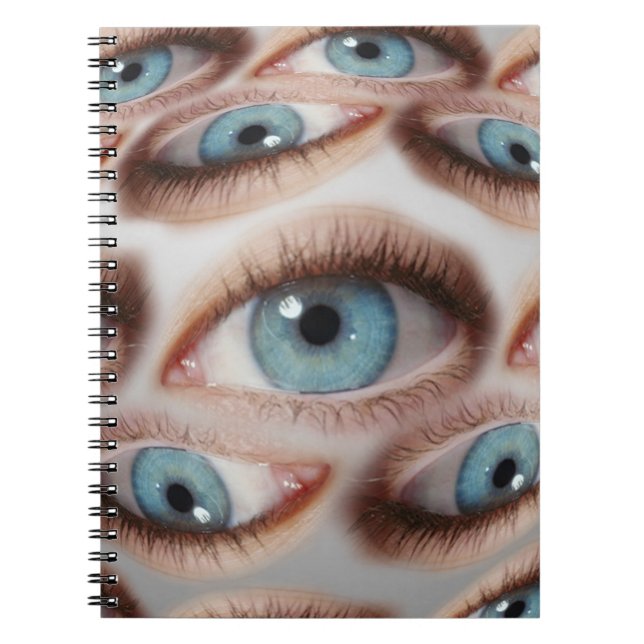 Psychedelic Vision: Abstract Eye Illusion Notebook (Front)