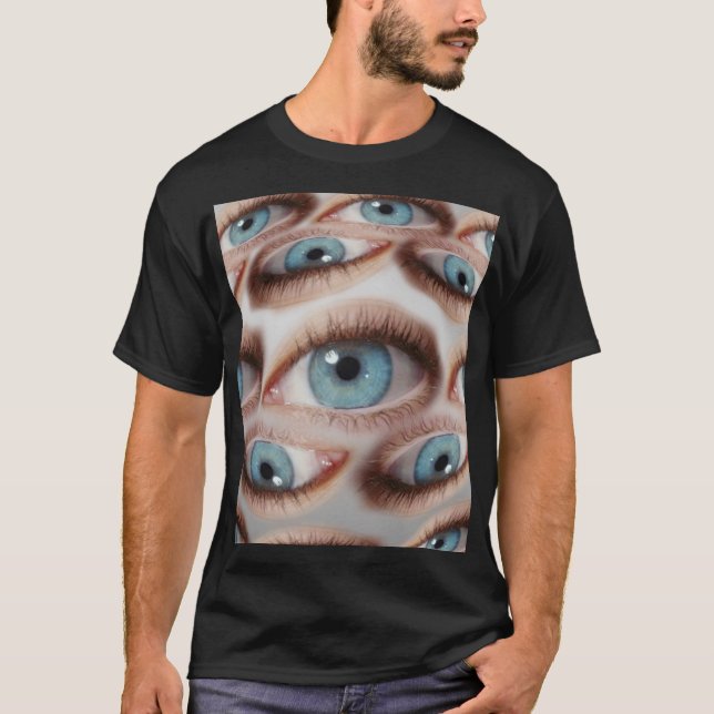 Psychedelic Vision: Abstract Eye Illusion T-Shirt (Front)