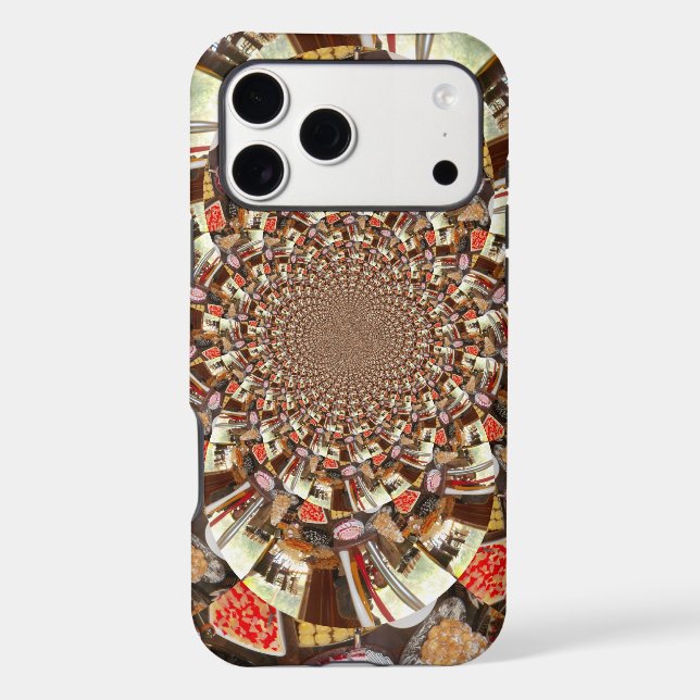 Psychedelic Vision | Earthy Brown Hues Abstract  (Back)