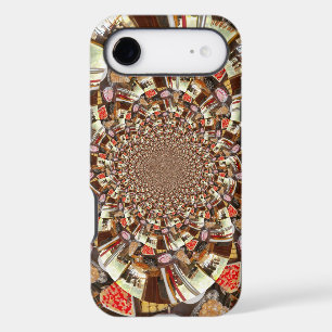 Psychedelic Vision   Earthy Brown Hues Abstract 
