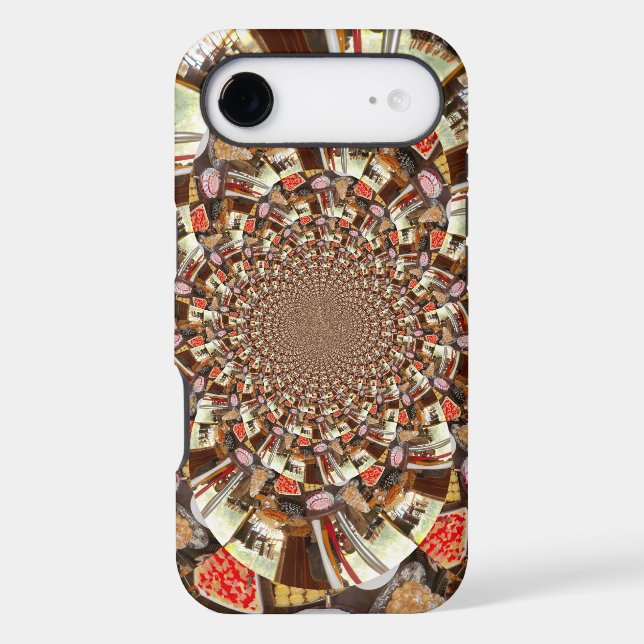 Psychedelic Vision | Earthy Brown Hues Abstract  (Back)