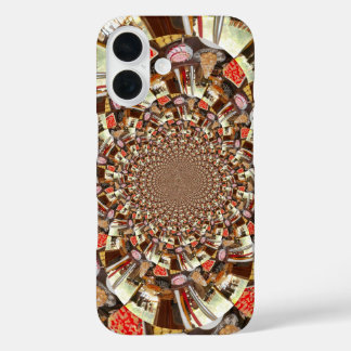 Psychedelic Vision | Earthy Brown Hues Abstract  iPhone 16 Case