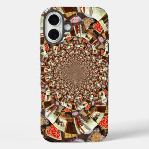 Psychedelic Vision   Earthy Brown Hues Abstract  iPhone 16 Plus Case