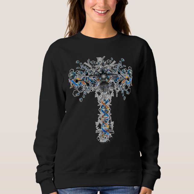 Psychedelic Visionary Shamanic Ascension Deamscape Sweatshirt (Front)
