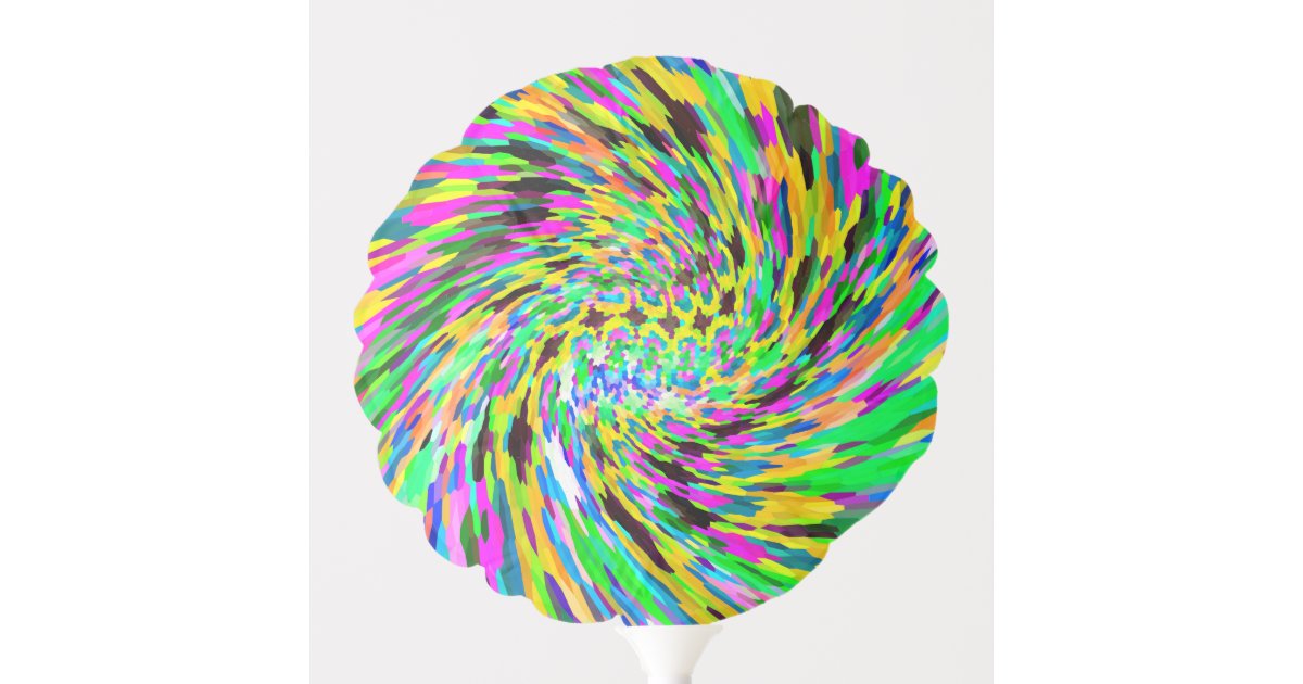 Psychedelic vortex balloon | Zazzle