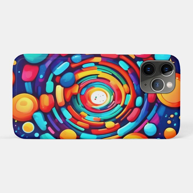 Psychedelic Vortex of Colour Case-Mate iPhone Case (Back (Horizontal))