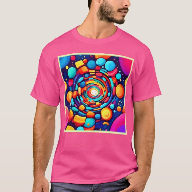 Psychedelic Vortex of Colour T-Shirt (Front)
