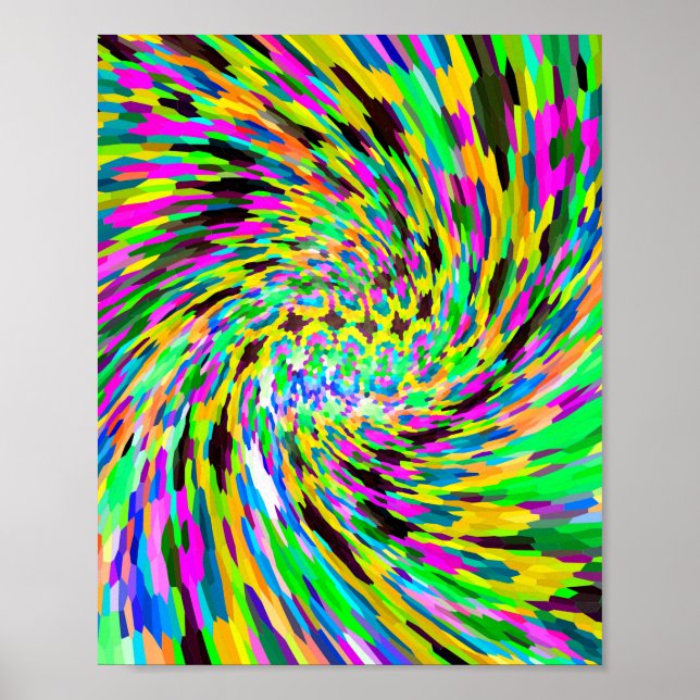 Psychedelic vortex poster (Front)