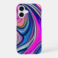 Psychedelic Wave Flow iPhone Case