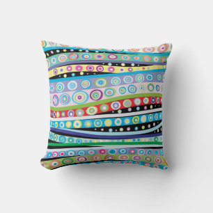 Psychedelic  Wave Pattern** Throw Pillow