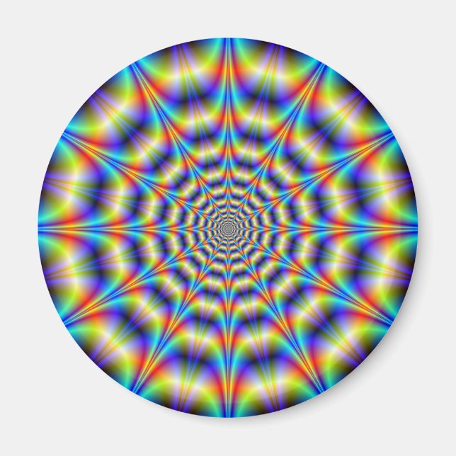 Psychedelic Wheel Magnet (Front)
